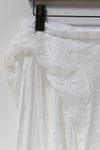 Marc Le Bihan irregular wrinkled silk skirt series 2503 MLB-2503-BAI white